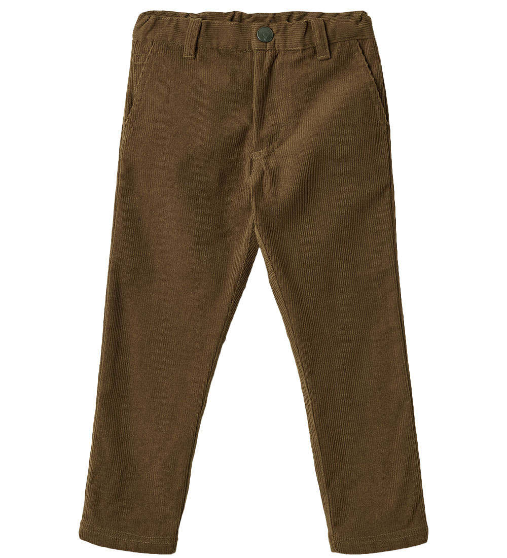Wheat Corduroy Trousers - Hugo - Green Bark