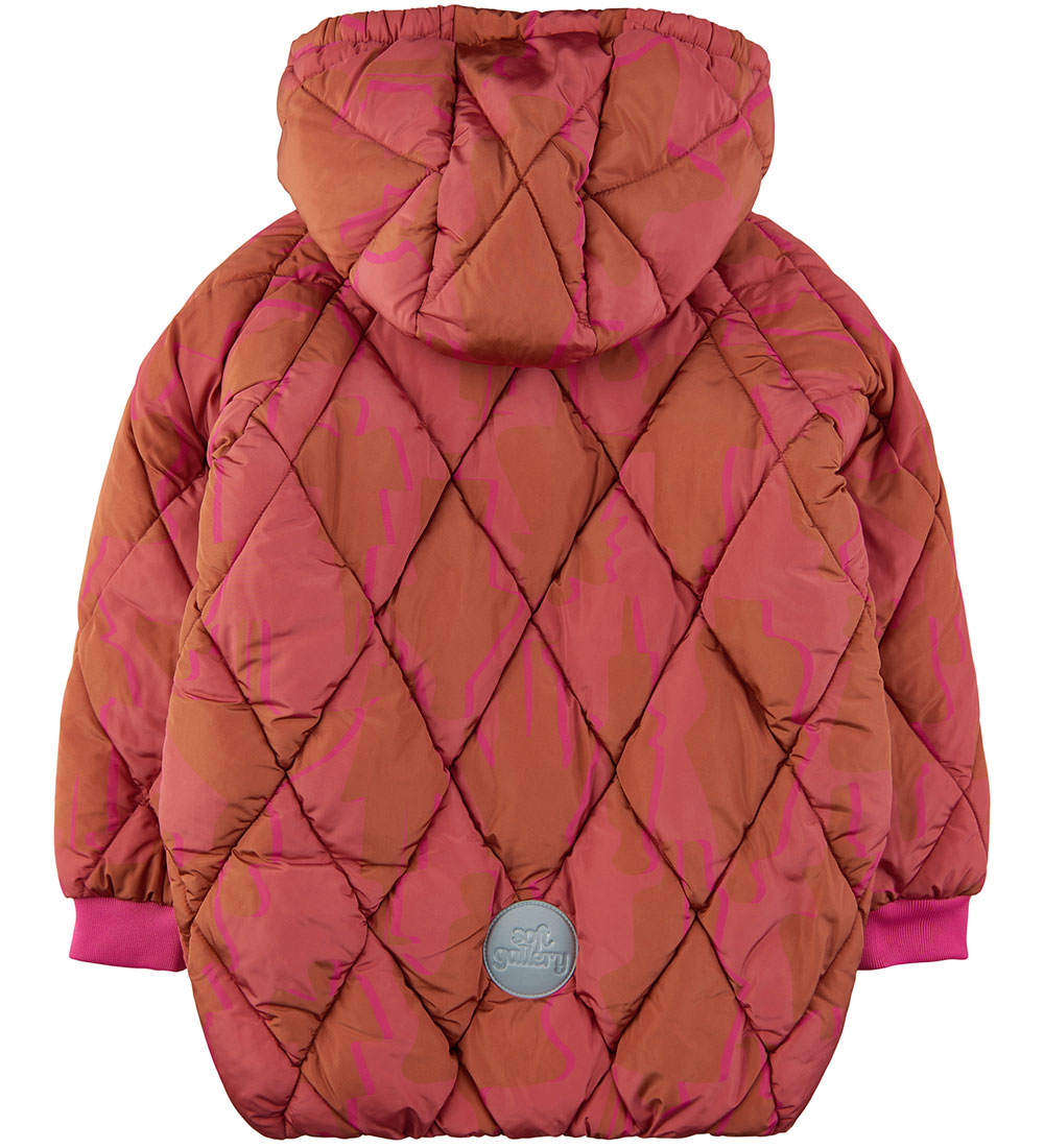 Soft Gallery Padded Jacket - SgEttie - Mineral Red