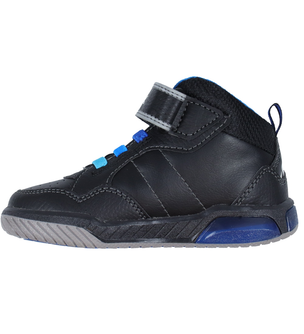 Geox Boots w. Light - J Inek Boy E - Black/LT Blue