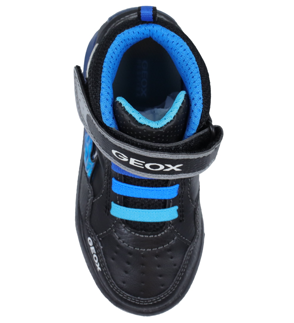 Geox Boots w. Light - J Inek Boy E - Black/LT Blue