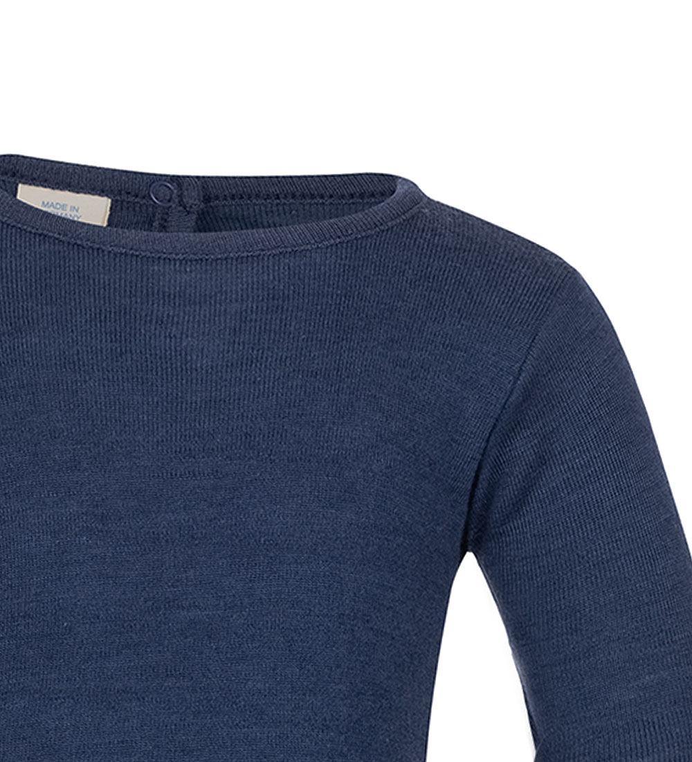 Engel Blouse - Wool/Silk - Navy Blue