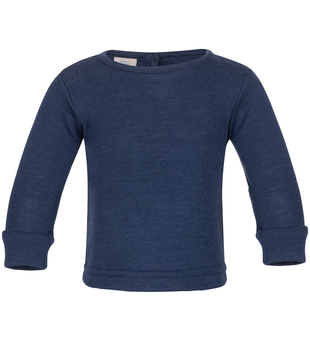 Engel Blouse - Wool/Silk - Navy Blue