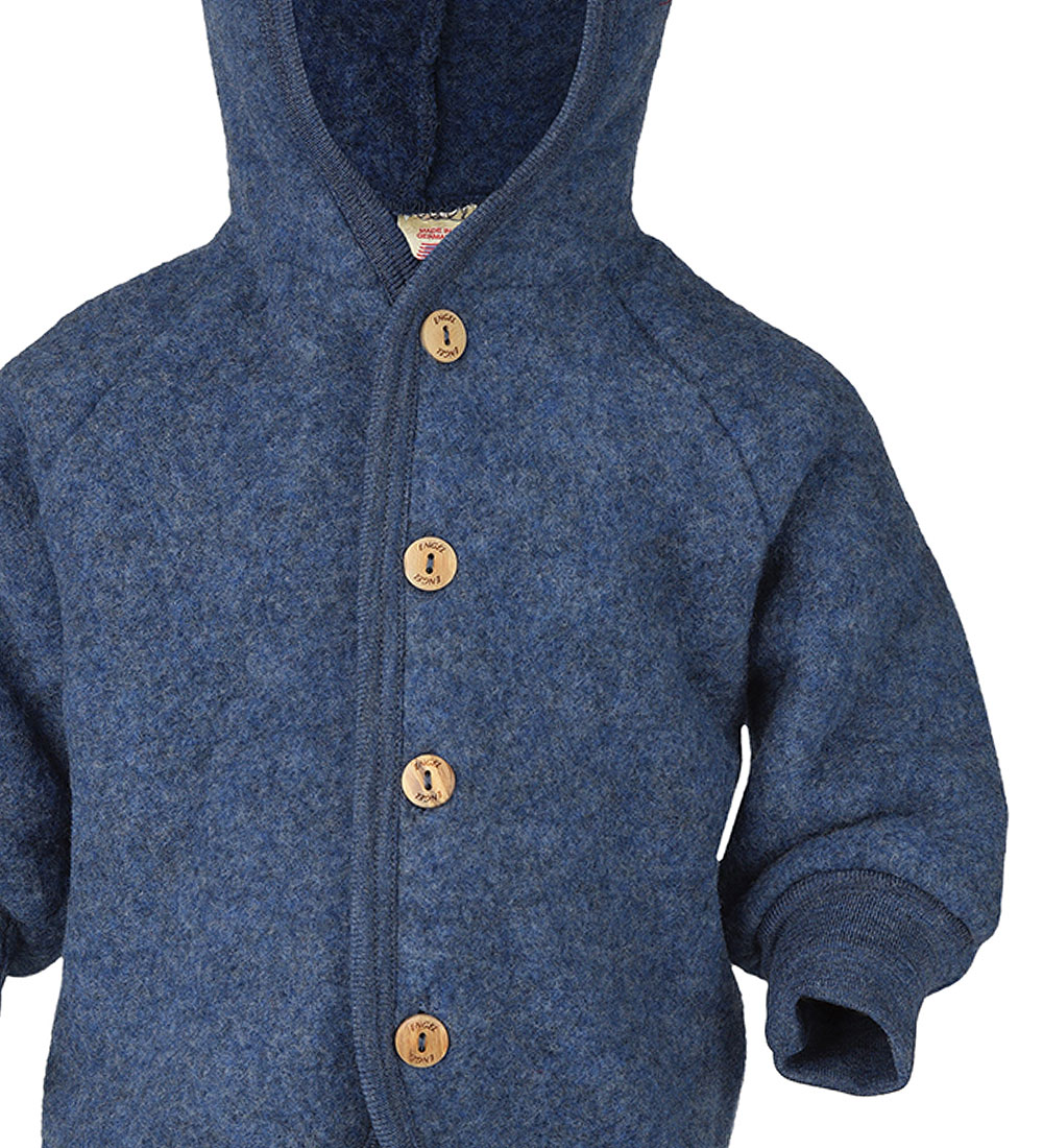 Engel Cardigan - Wool - Blue Melange