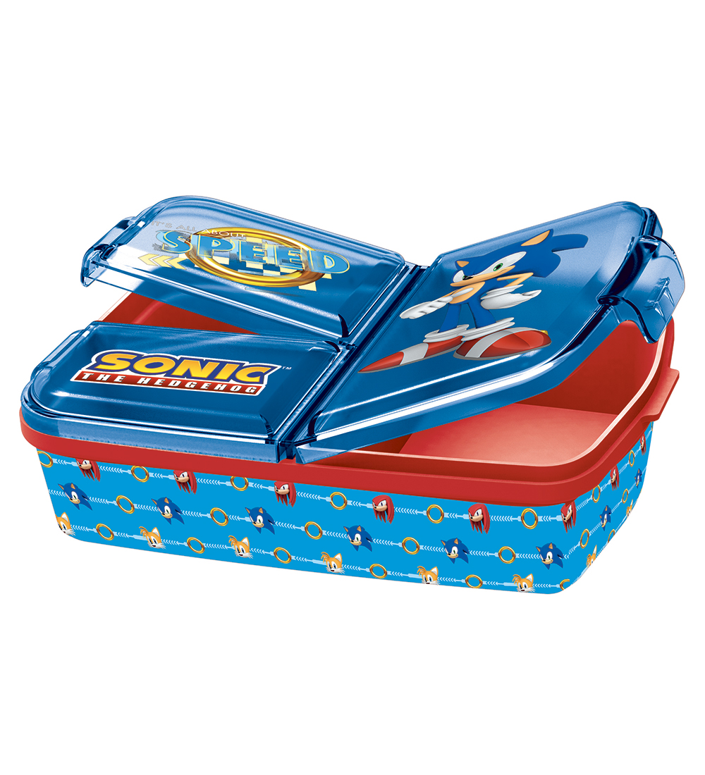 Sonic Lunchbox w. 3 Rooms - 18x13 cm - Sonic