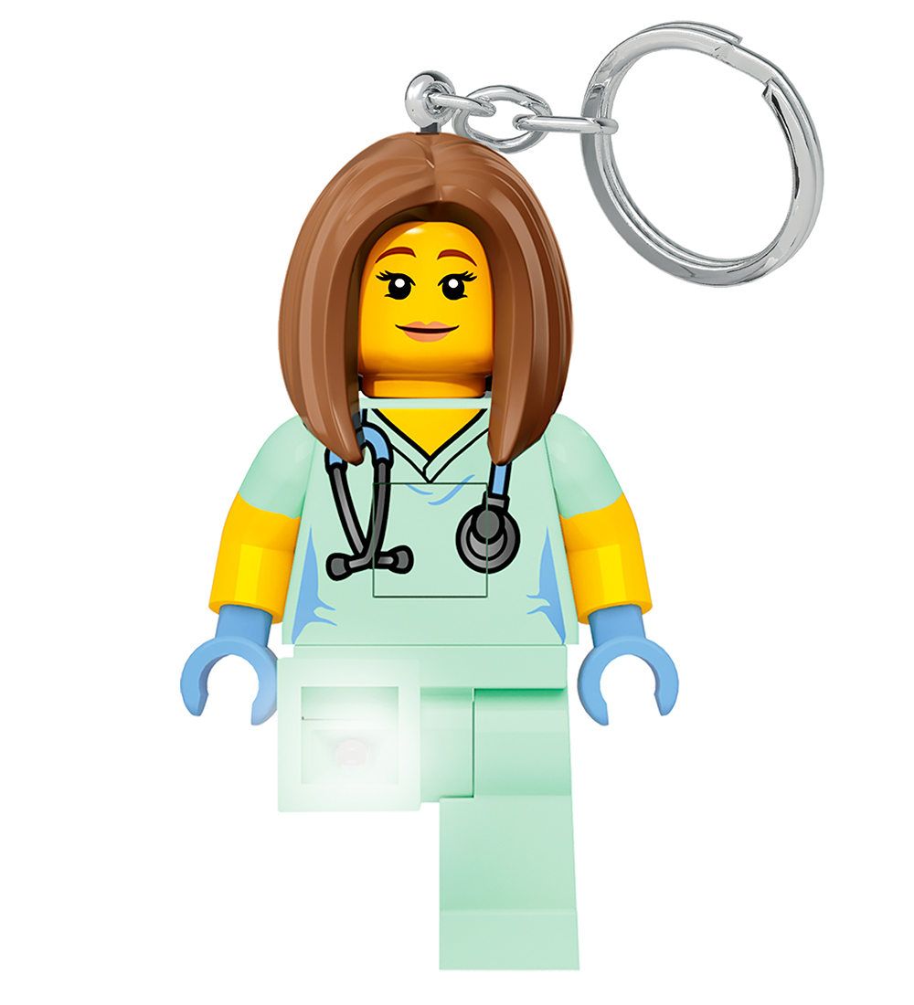 LEGO® Schlüsselanhänger m. Taschenlampe - LEGO® Krankenschwester
