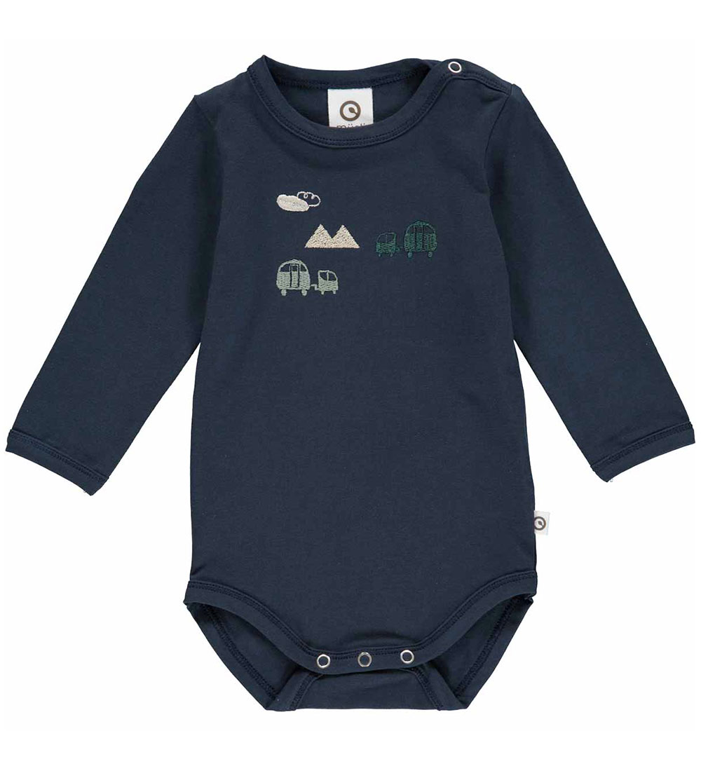 Müsli Bodysuit l/s - Caravan - Night Blue