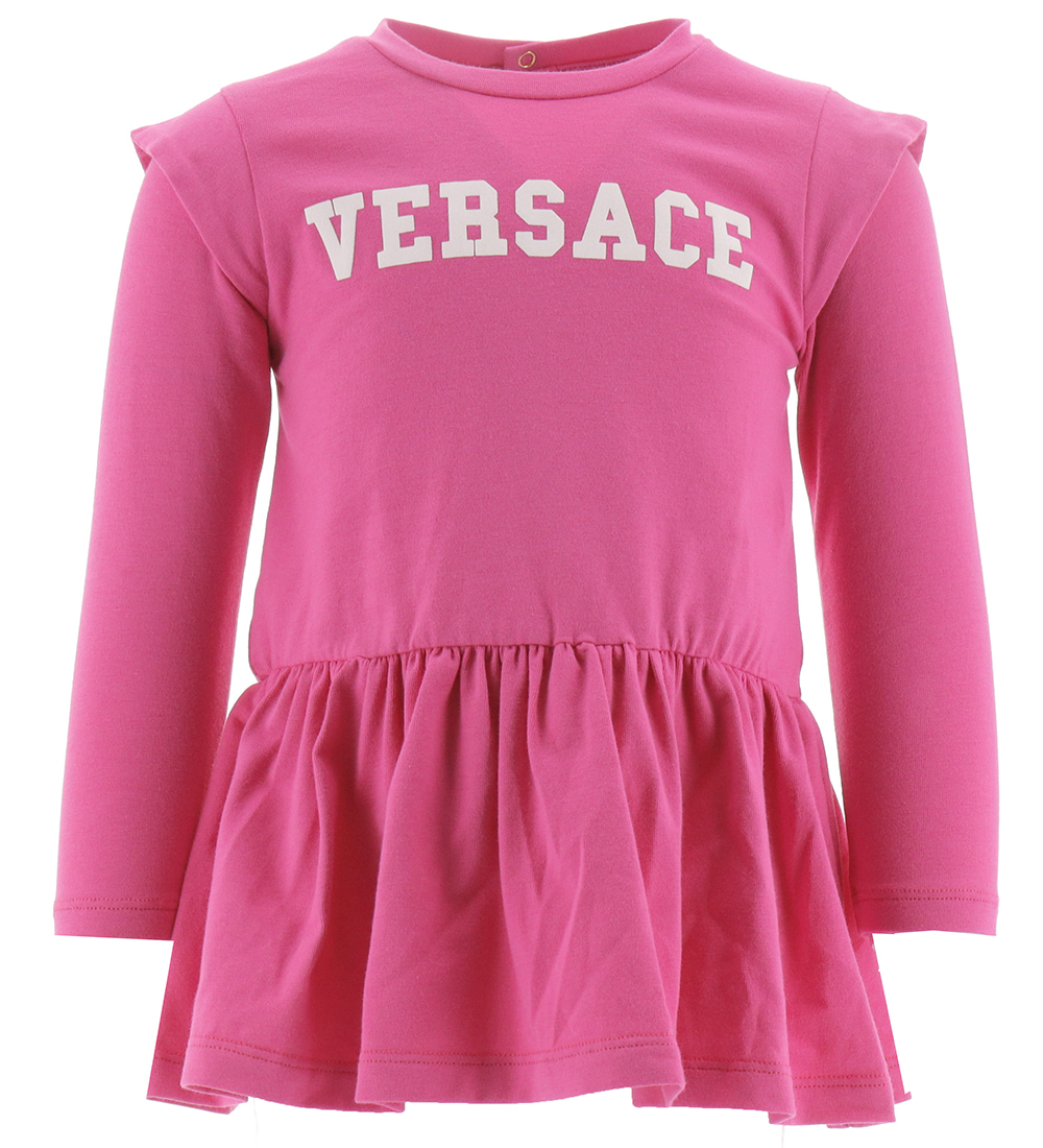 Versace Kleid - Fuchsia m. Weiß