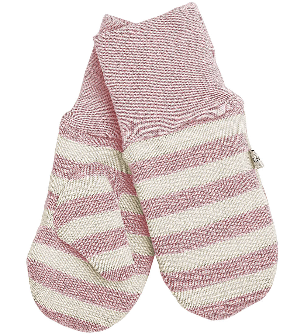 Racing Kids Fäustlinge - Wolle/Baumwolle - Dusty Rose/Ivory