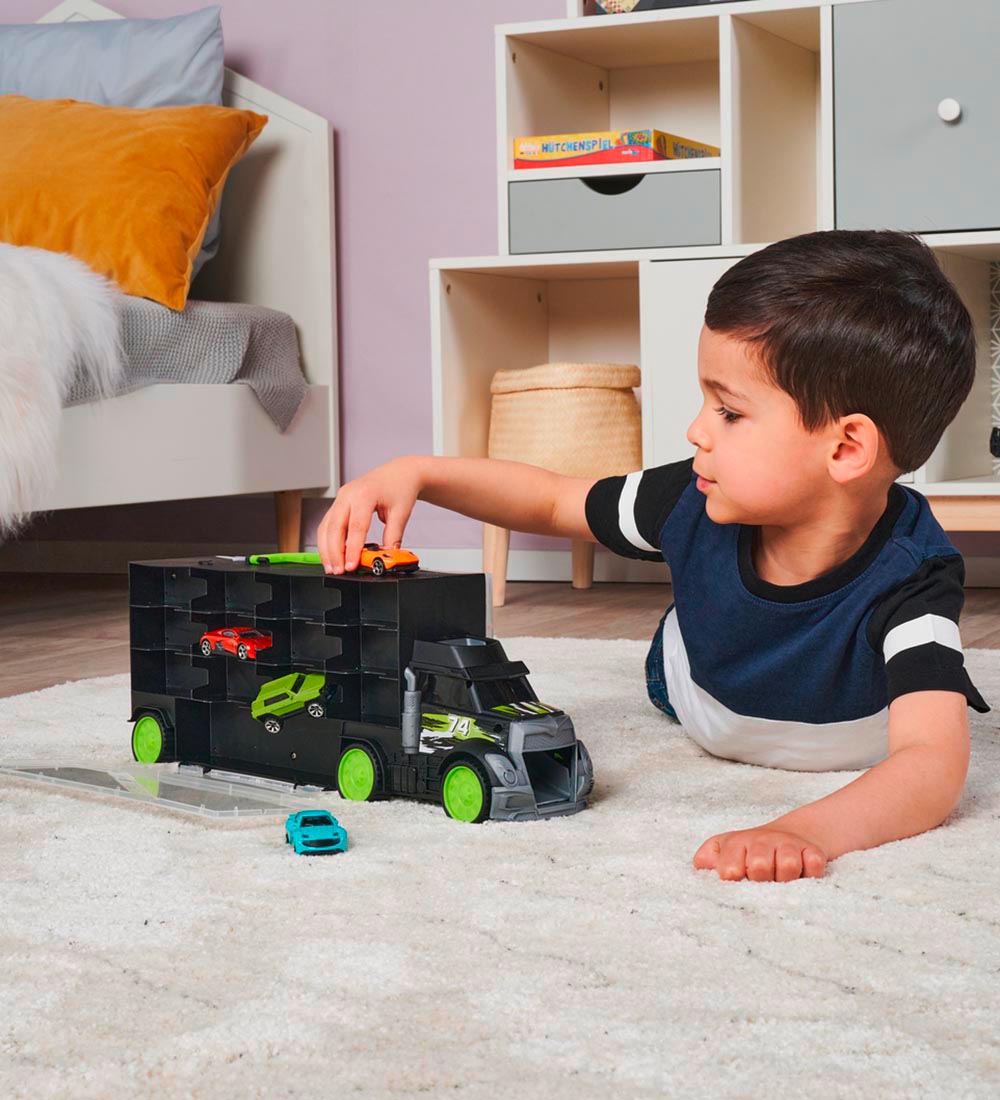 Dickie Toys Truck w. Cars - Carry & Large Transporter