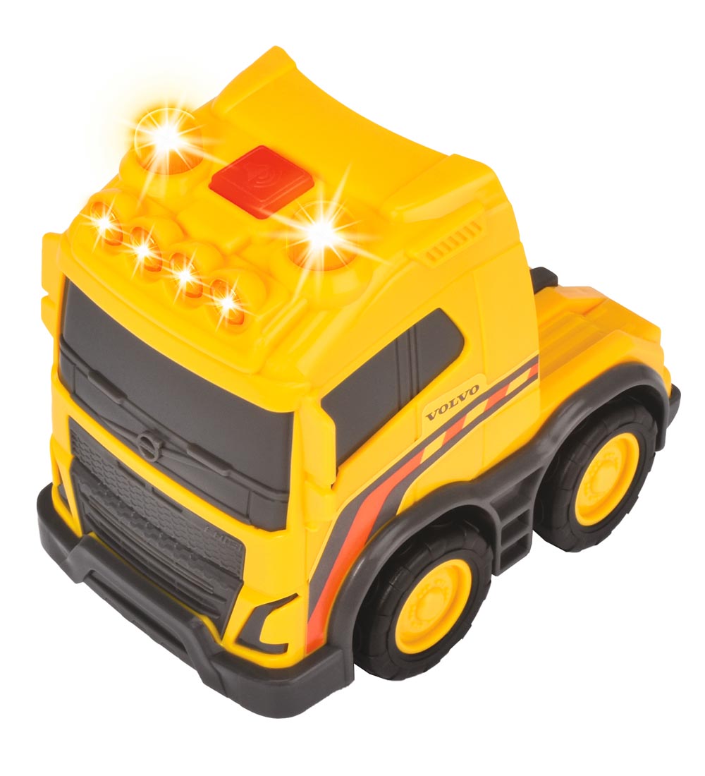 Dickie Toys Truck w. Excavator - Truck Team - Light/Sound