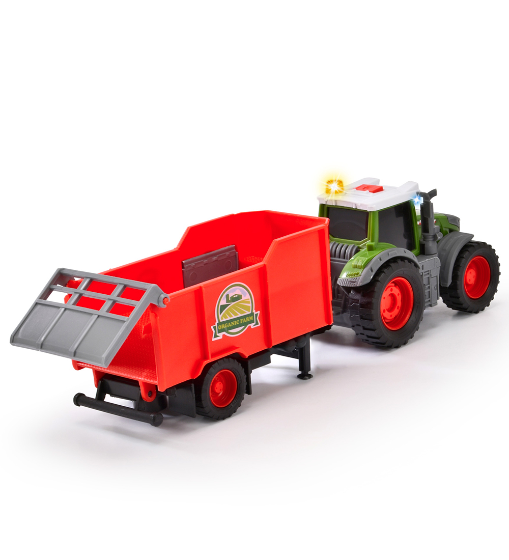 Dickie Toys Tracteur av. Remorque - Fendt Farm Remorque - Lumir