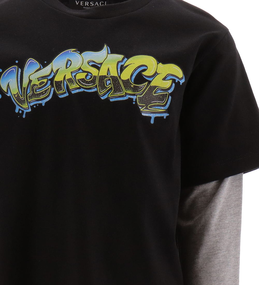 Versace Blouse - Black w. Print