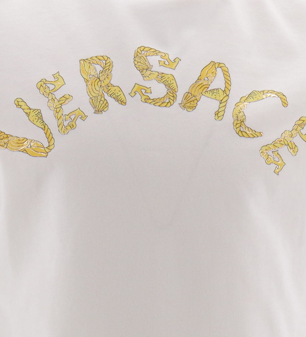 Versace T-shirt - White w. Gold