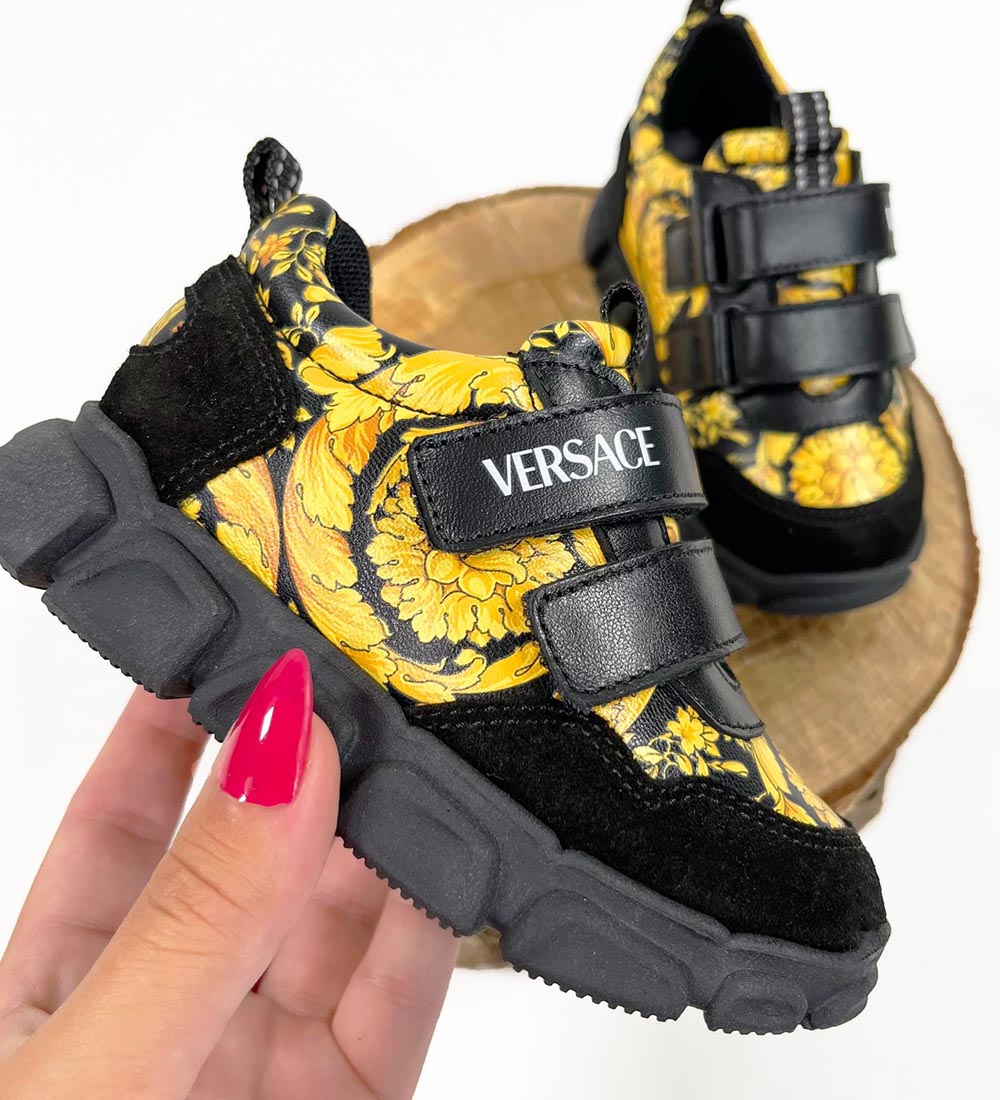 Versace Shoe - Black/Gold