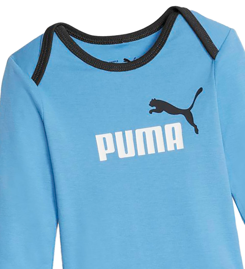 Puma Gift Box - Beanie/Bodysuit/Trousers - Team Light Blue/Black
