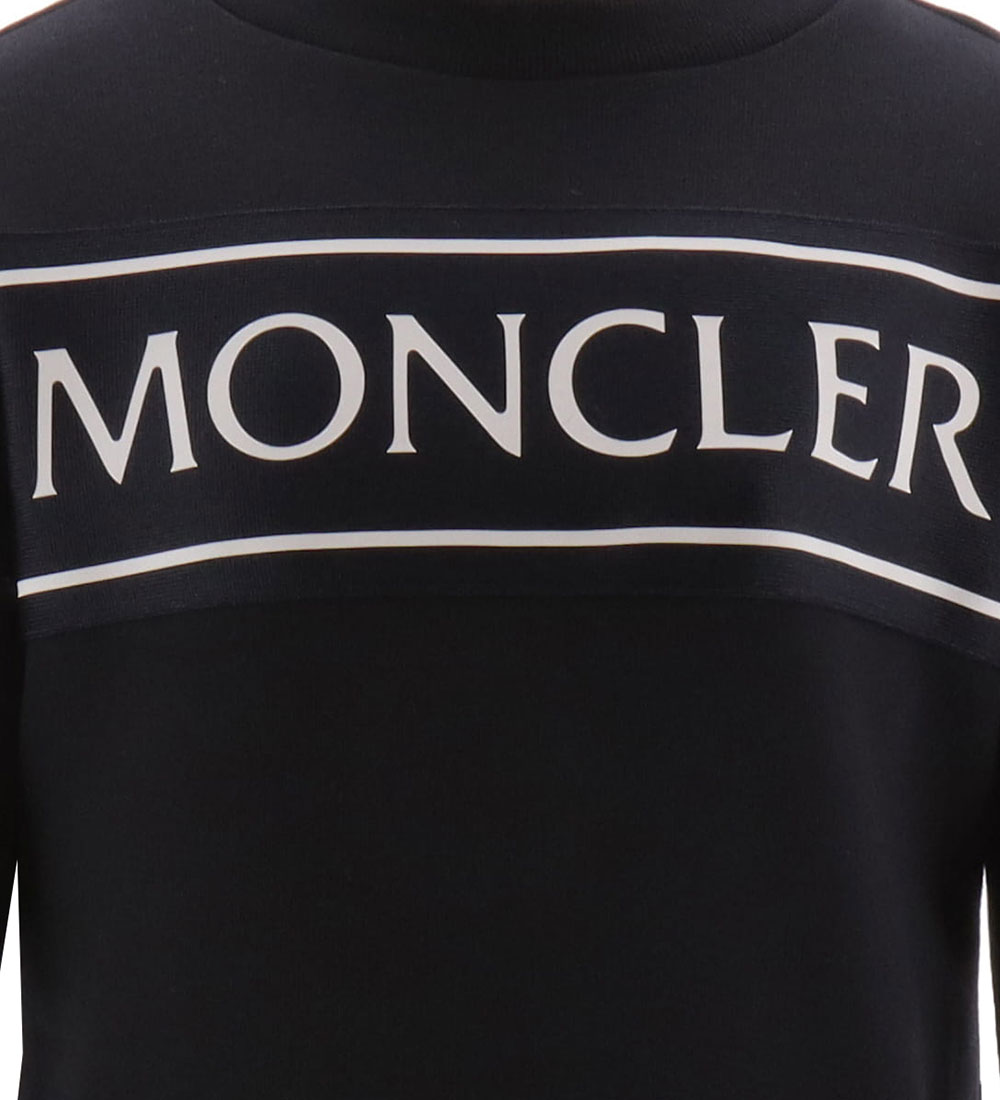 Moncler Sweatshirt - Marinblå m. Vit