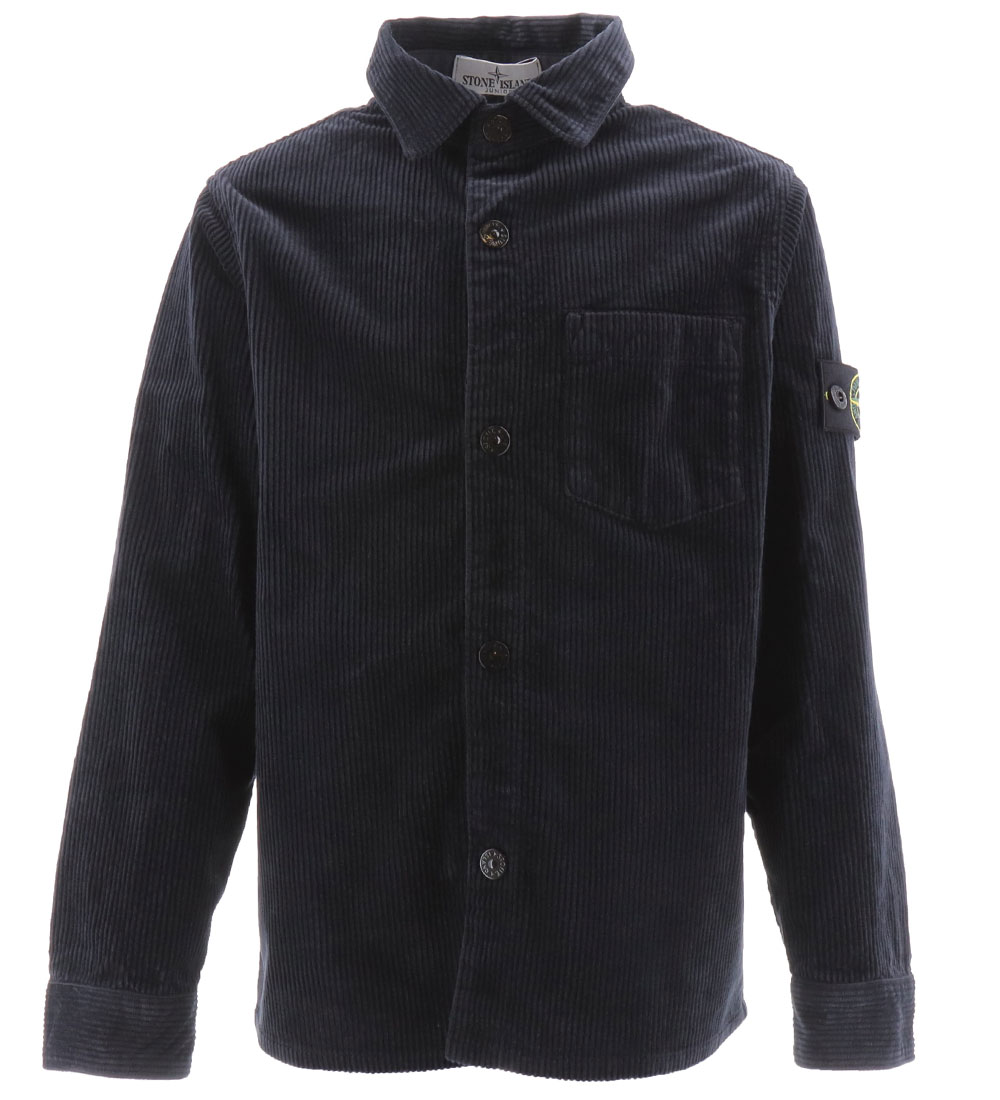 Stone Island Overshirt - Corduroy - Navy Blue