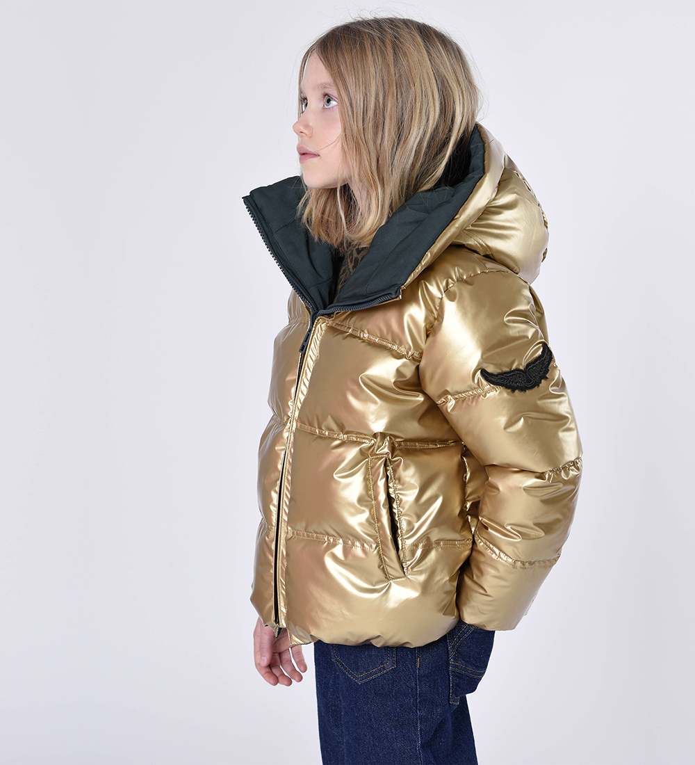 Zadig & Voltaire Padded Jacket - Reversible - Dark Green/Gold