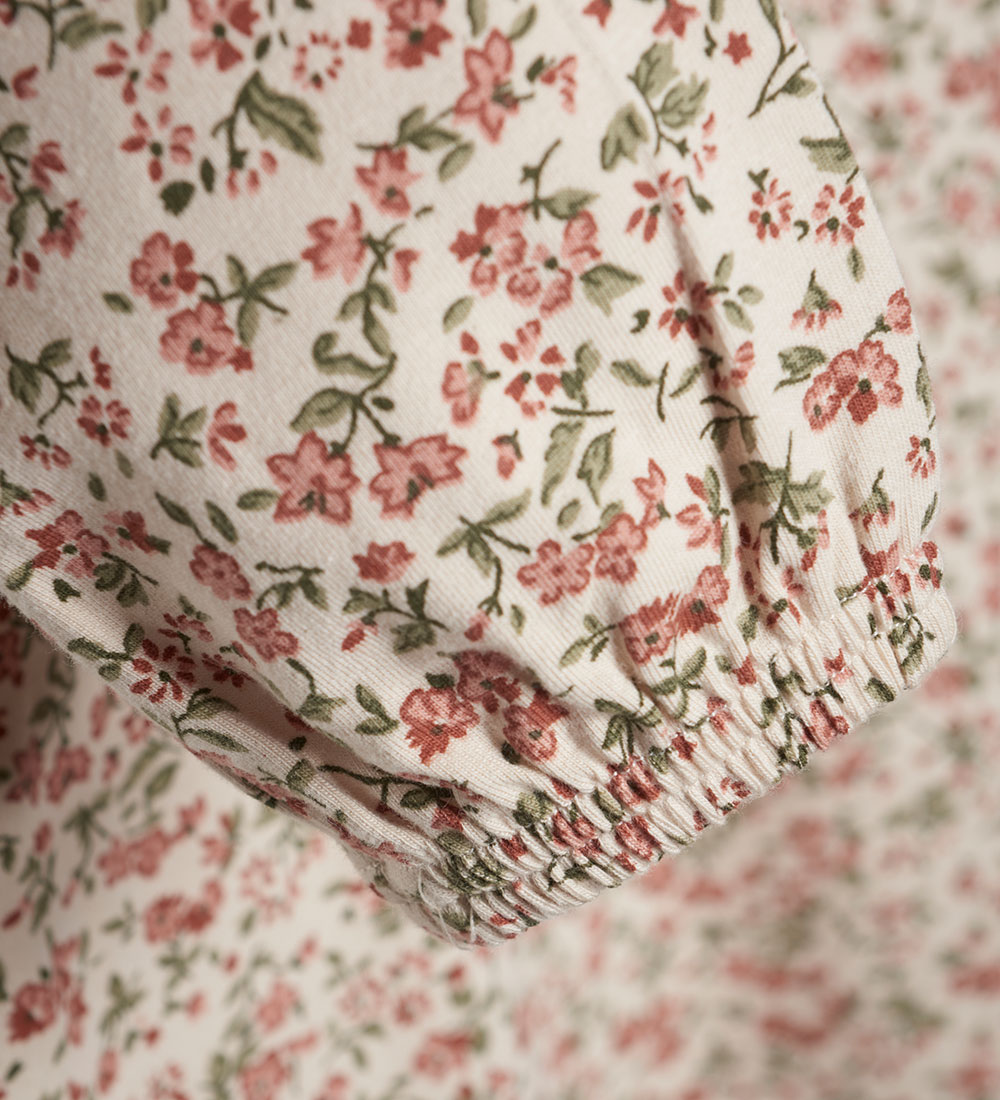 Minymo Nightdress - Sandshell w. Flowers