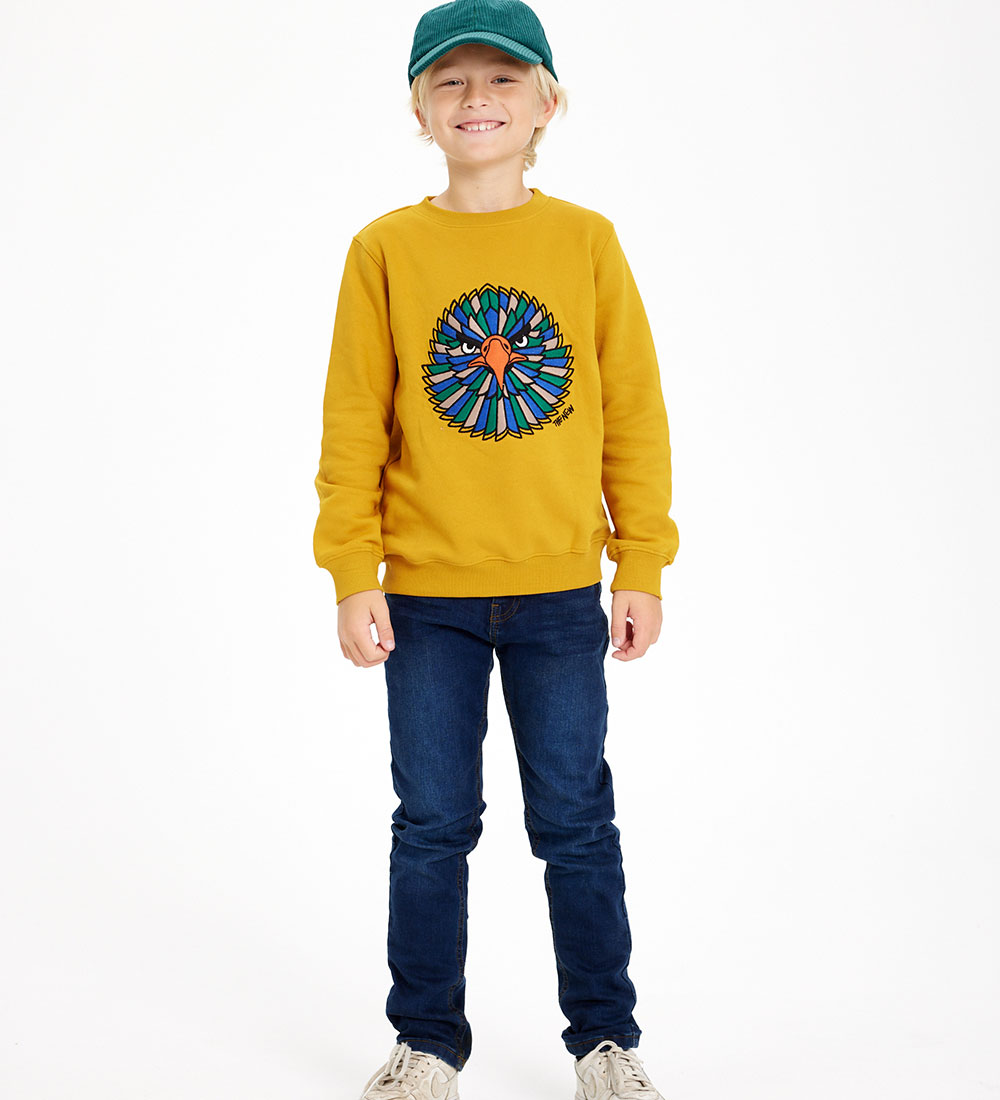 The New Sweatshirt - TnHagen - Harvest Gold w. Hawk