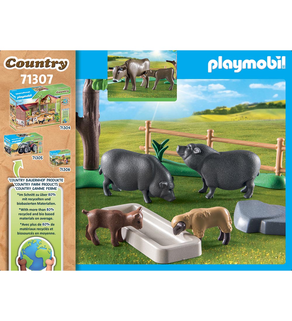 - Animaux de la Ferme Playmobil Country - 71307 - 24 Parties