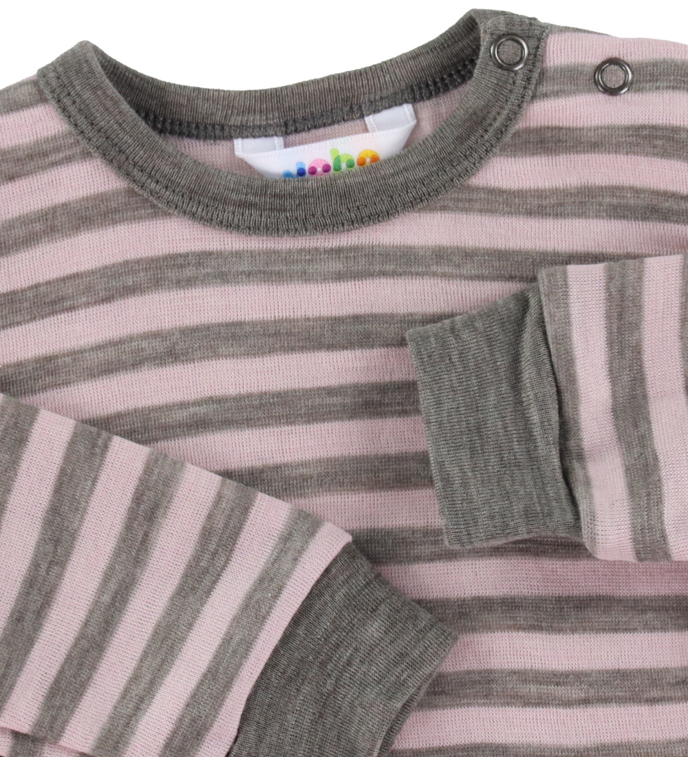 Joha Blouse - Wool - Grey/Pink