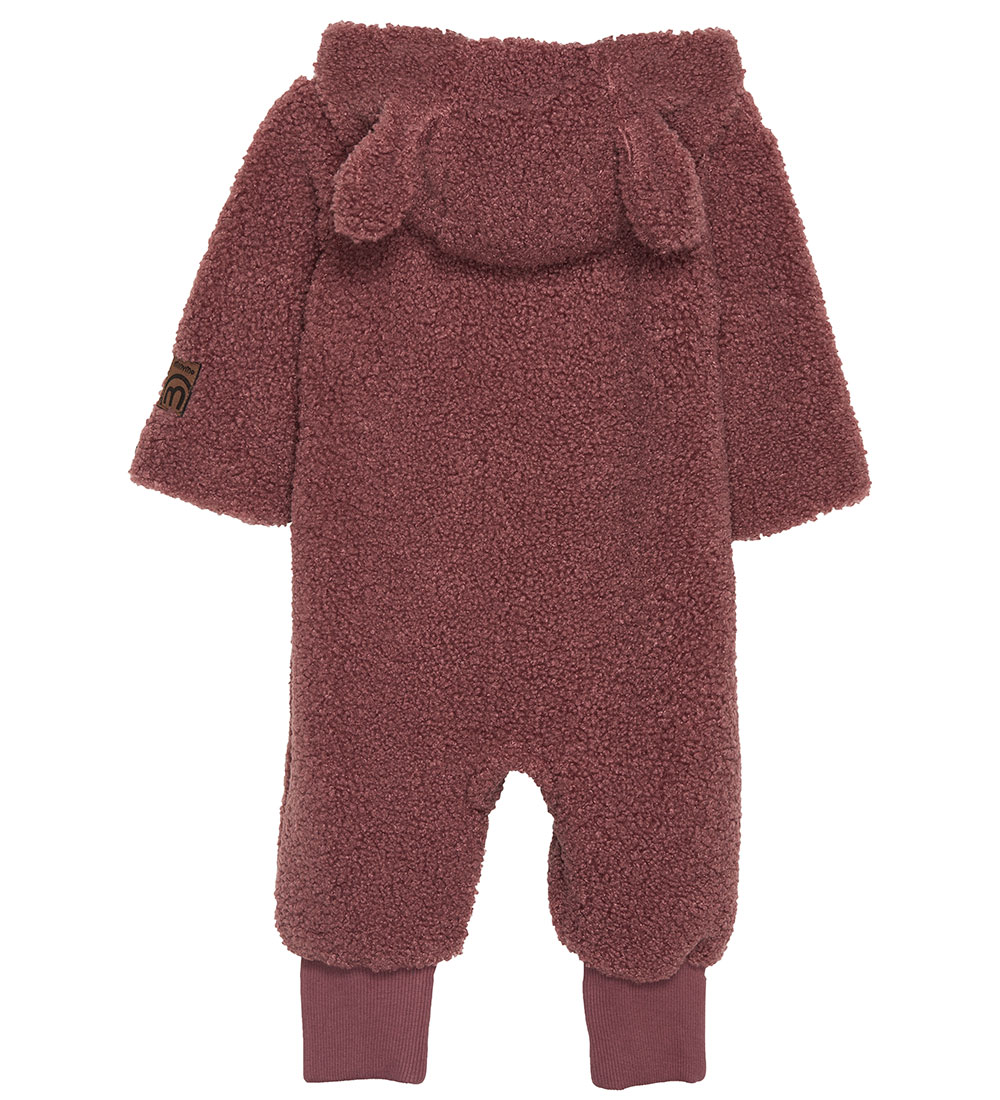Minymo Fleece Suit - Teddy - Roan Rouge