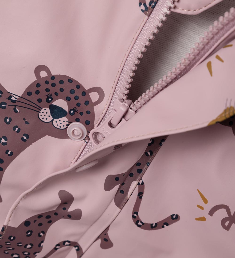 Name It Rainwear w. Suspenders - PU - NmfDry10 - Keepsake Lilac