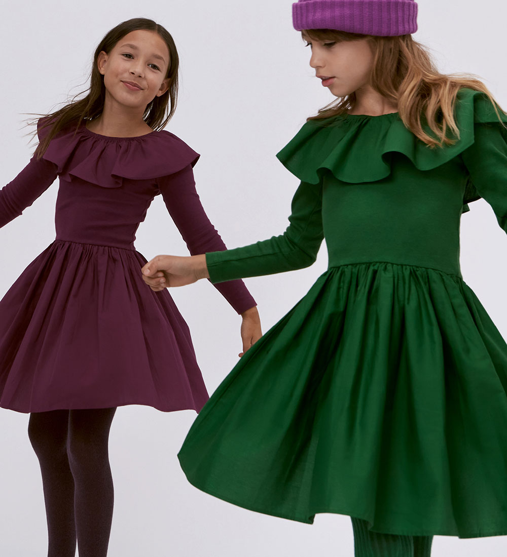 Molo Dress - Cille - Woodland Green