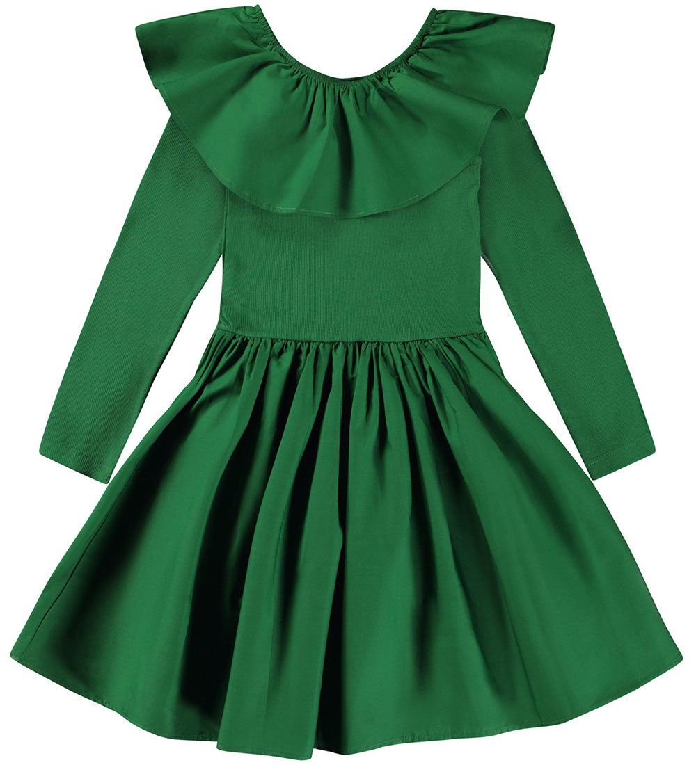 Molo Dress - Cille - Woodland Green