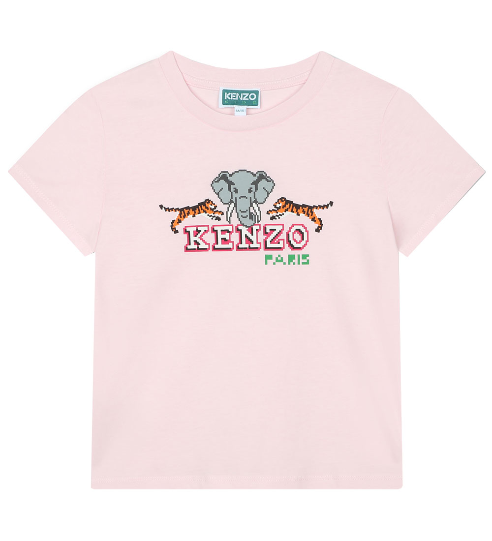 Kenzo T-paita - Vaaleanpunainen, Tulosta