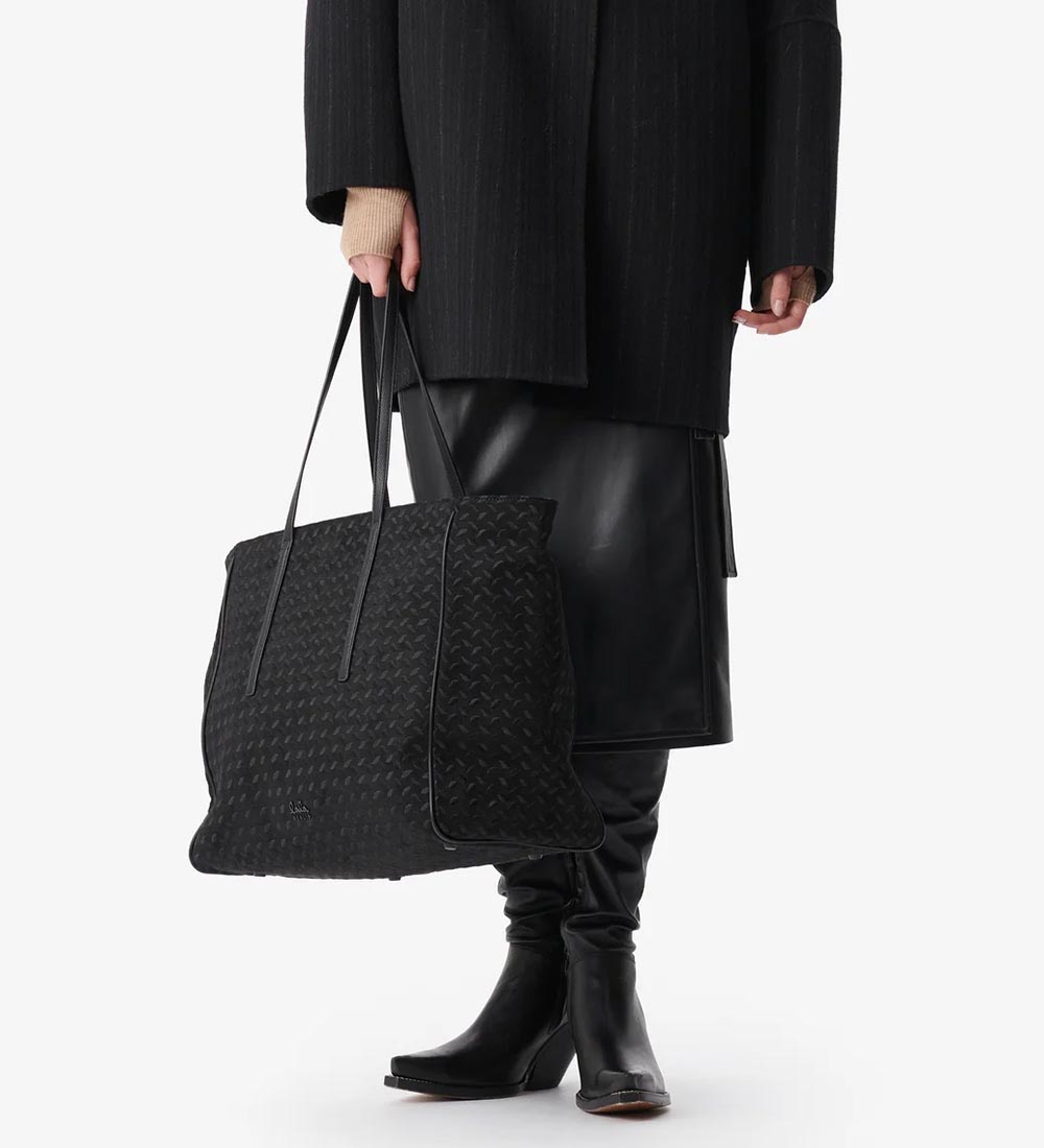 Lala Berlin Shopper - East West Moira - Heritage Suede Black