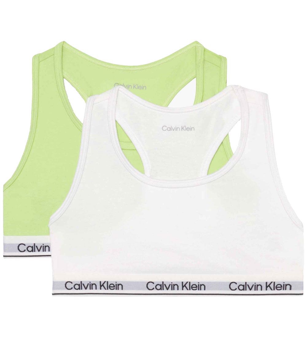 Calvin Klein Tops - 2-Pack - Dusty Lime/White » ASAP Shipping