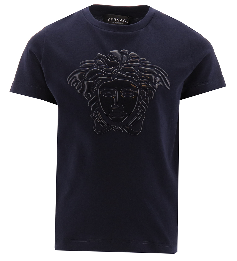 Versace T-shirt - Navy w. Logo