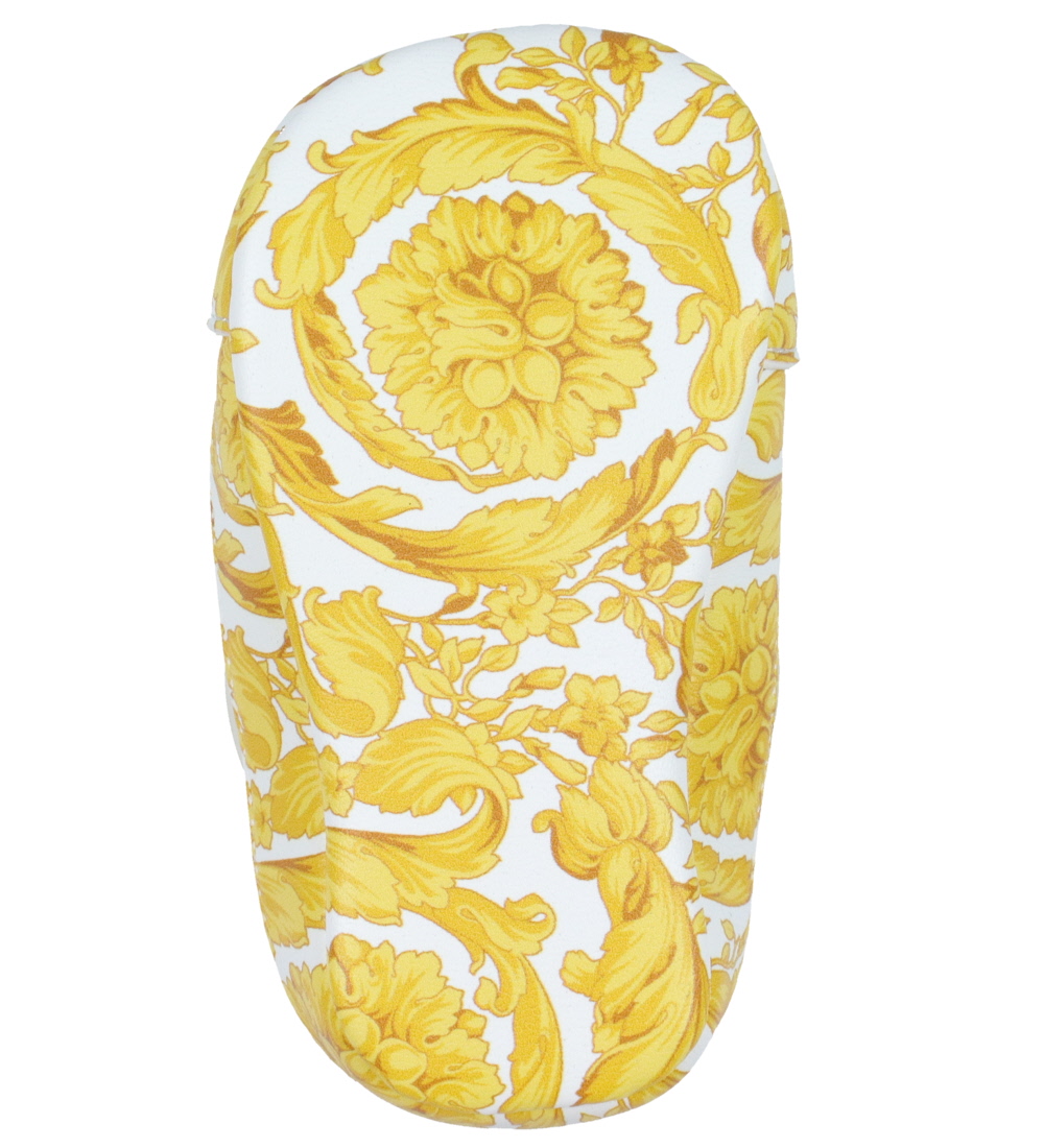 Versace Skinntofflor - White/Gold