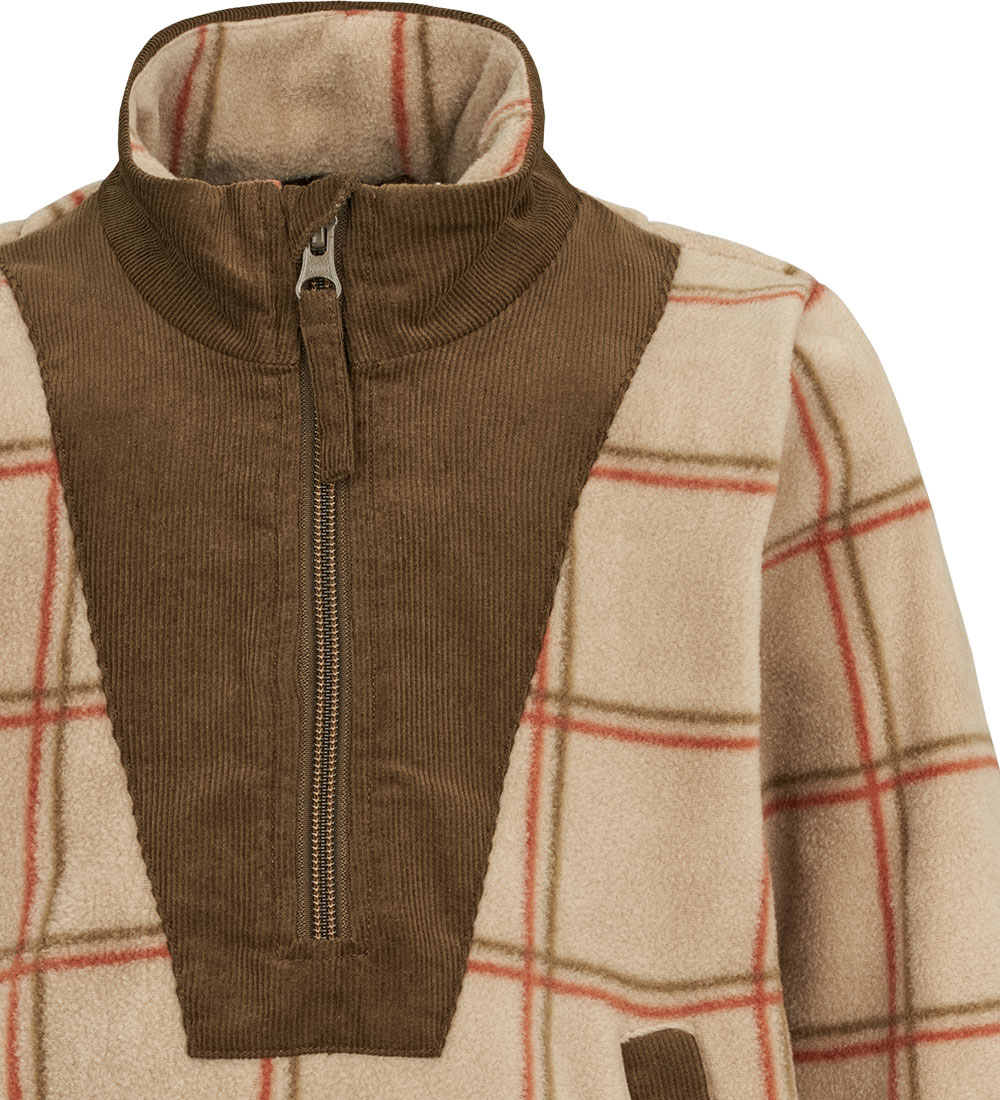 MarMar Fleece Jumper - Jeko - Cranberry Check