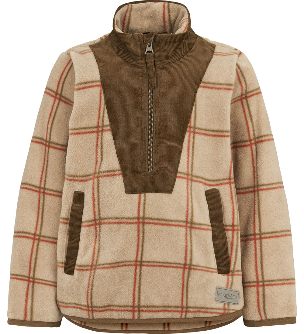 MarMar Fleece Jumper - Jeko - Cranberry Check
