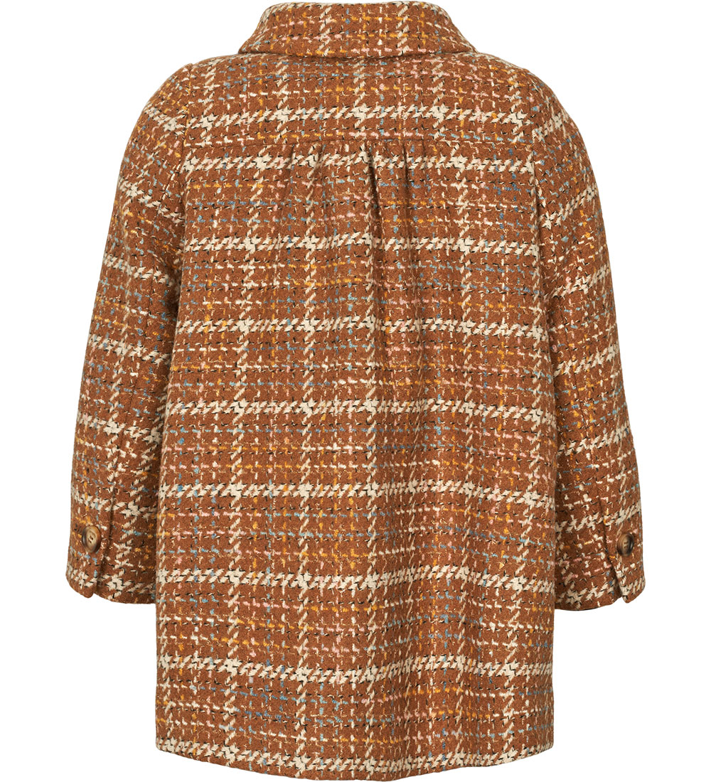 MarMar Jacket - Polyester/Wool - Olive - Caramel Check