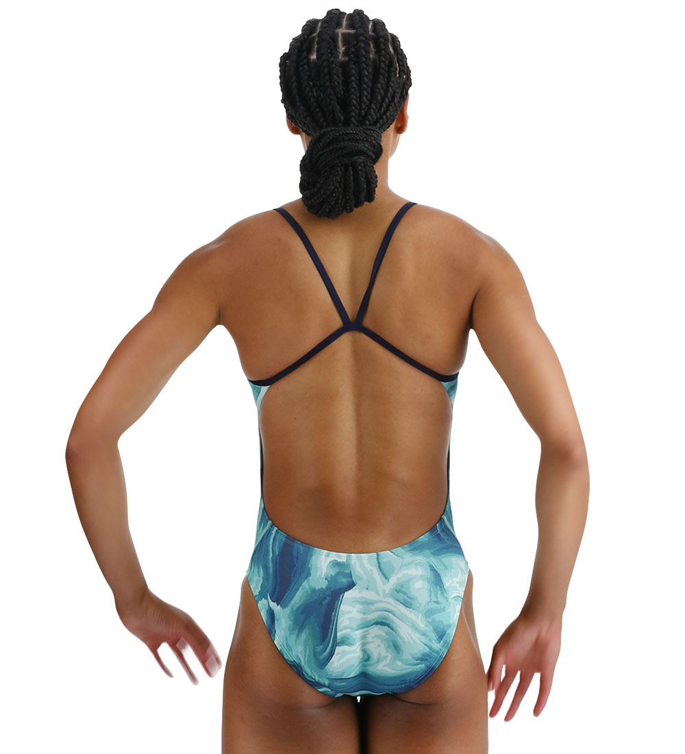 TYR Swimsuit - UV50+ - Mezio Cutoutfit - Teal/Multi