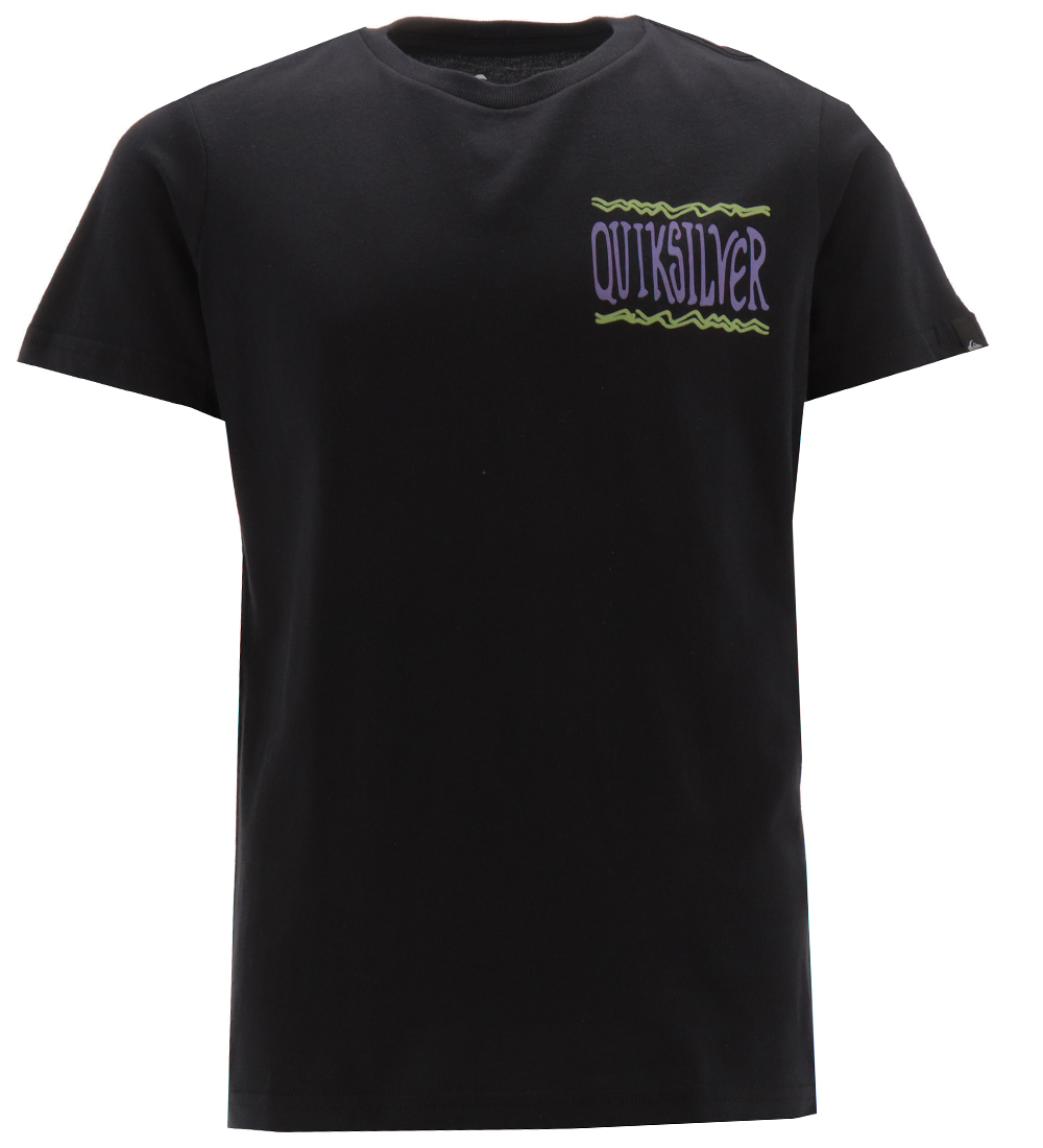 Quiksilver T-shirt - Taking Roots SS YTH - Black/Purple