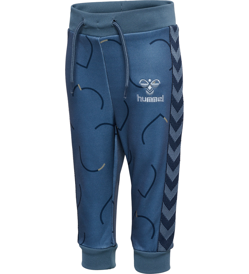 Hummel Joggingbuxur - hmlPil - Blár