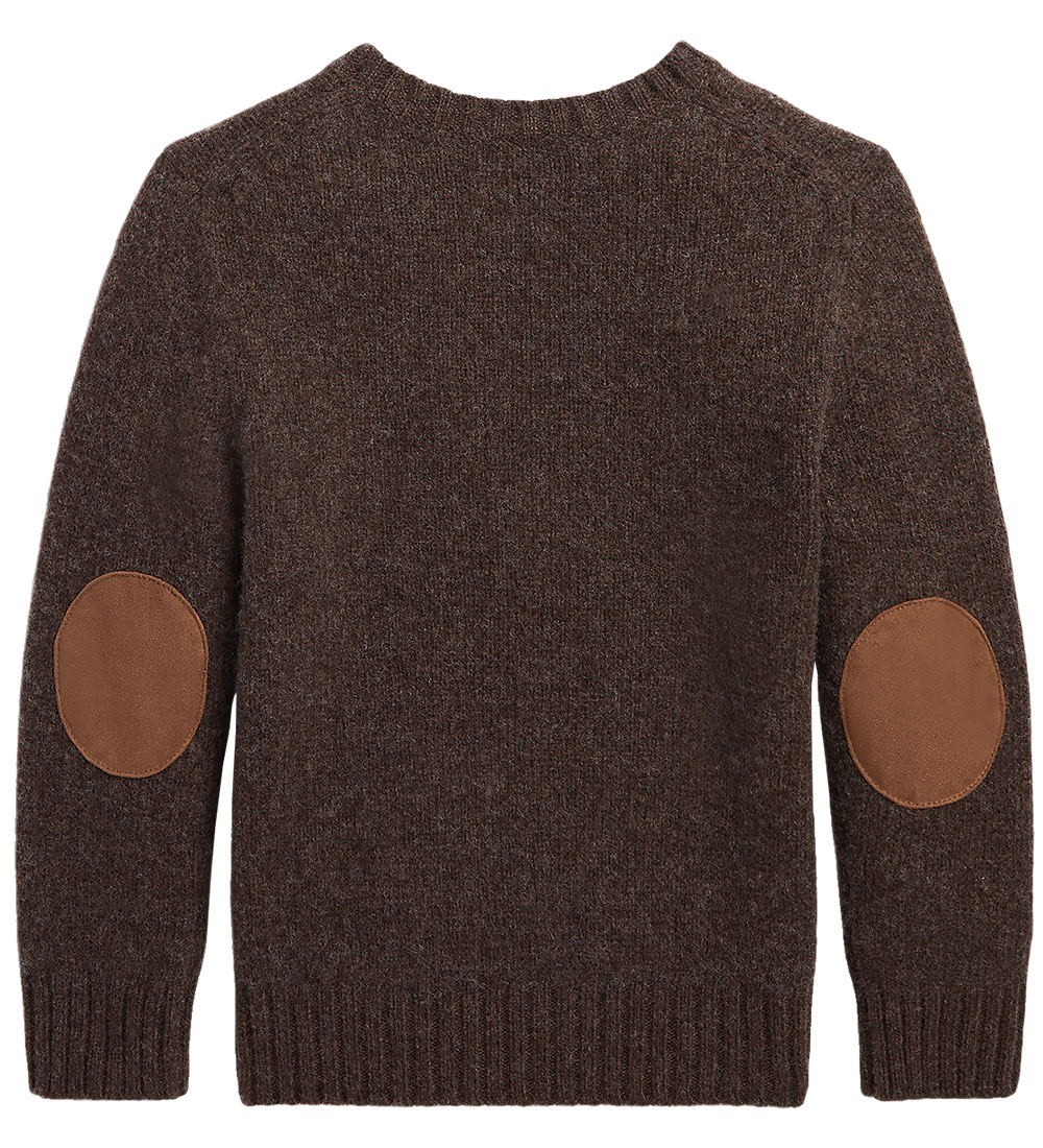 Polo Ralph Lauren Blouse - Wool - Brown w. Flops