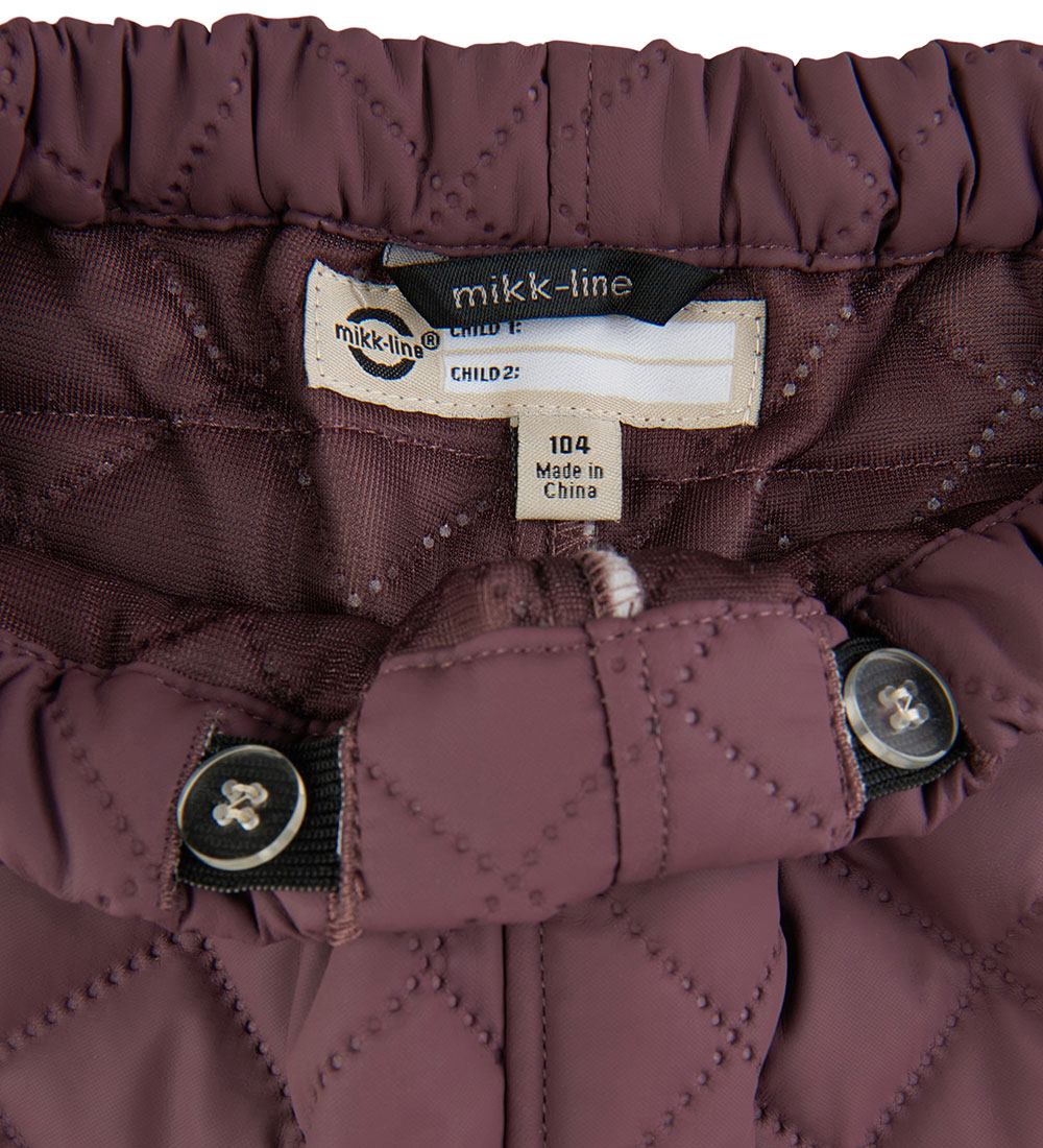 Mikk-Line Thermokleding m. Fleece - Dekbed - Coated - Huckleberr