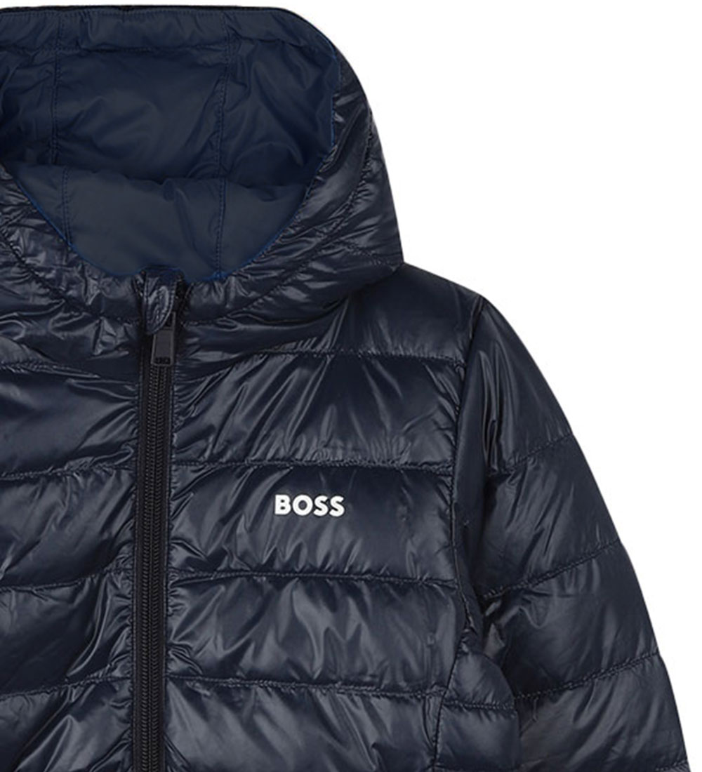 BOSS Padded Jacket - EcoMade - Navy
