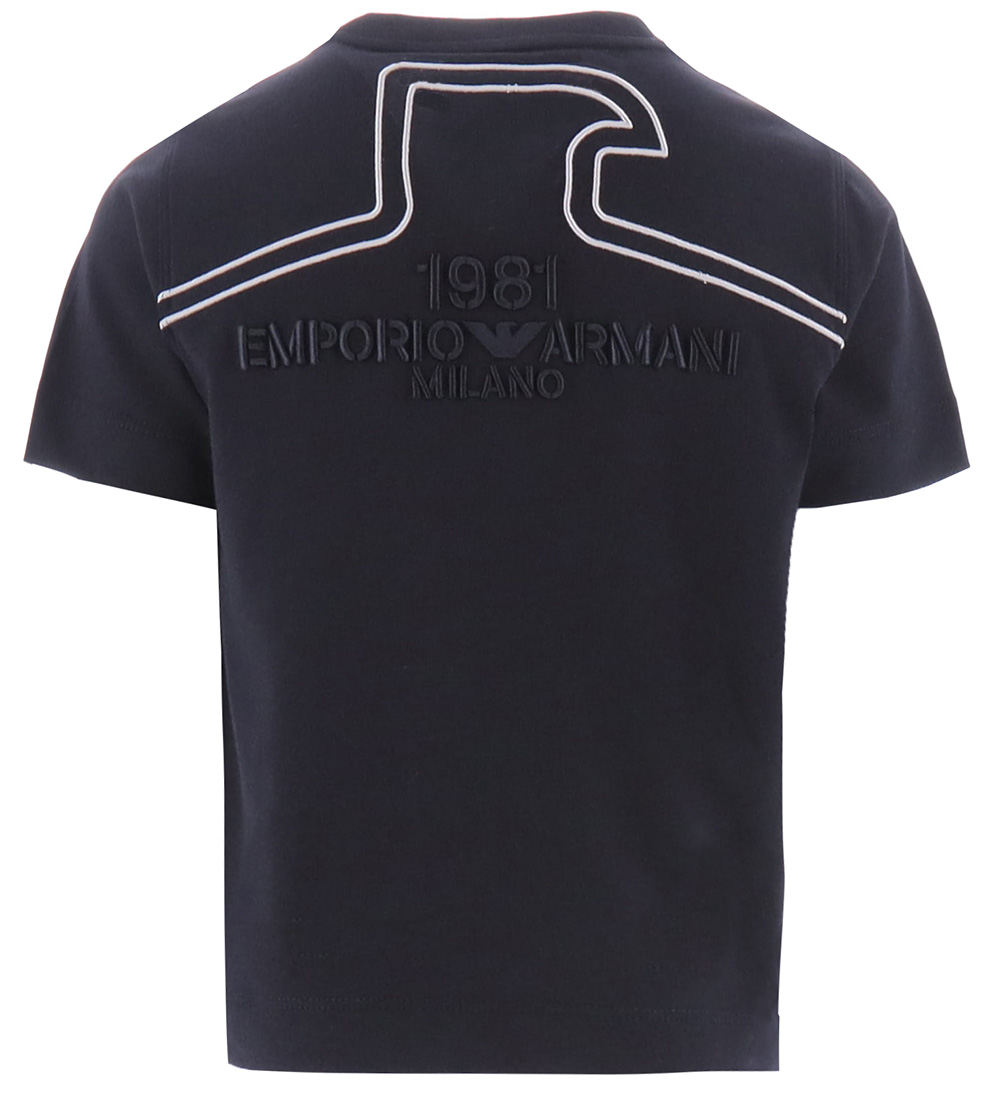Emporio Armani Stuttermabolur - Dökkblátt