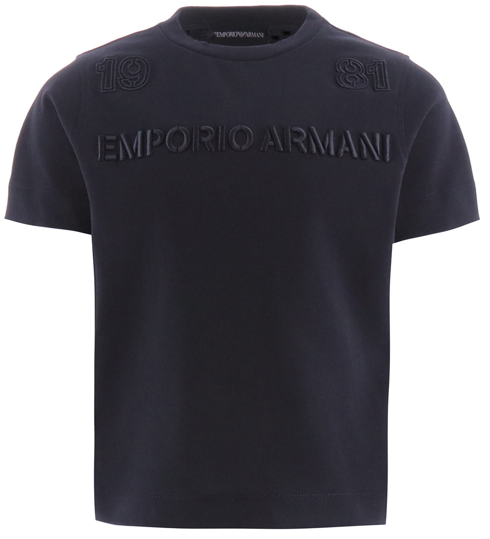 Emporio Armani Stuttermabolur - Dökkblátt