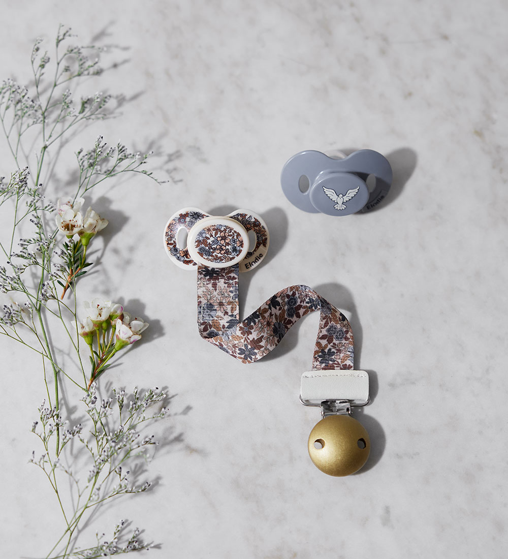 Elodie Details Pacifier Clip - Blue Garden