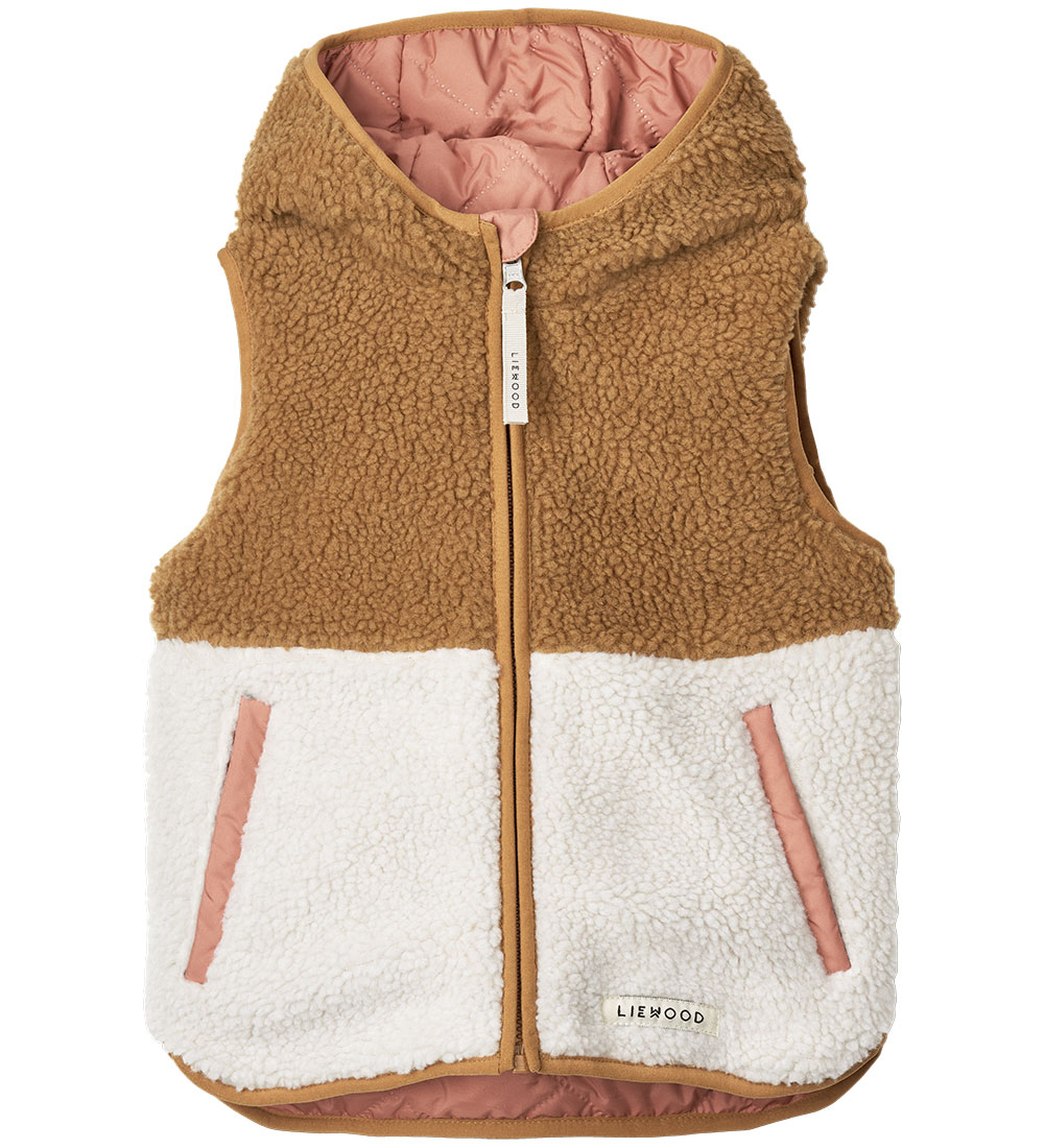 Liewood Termo/Fleeceväst - Vändbar - Diana - Toscana Rose Mix