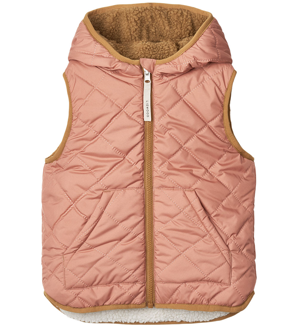 Liewood Termo/Fleeceväst - Vändbar - Diana - Toscana Rose Mix