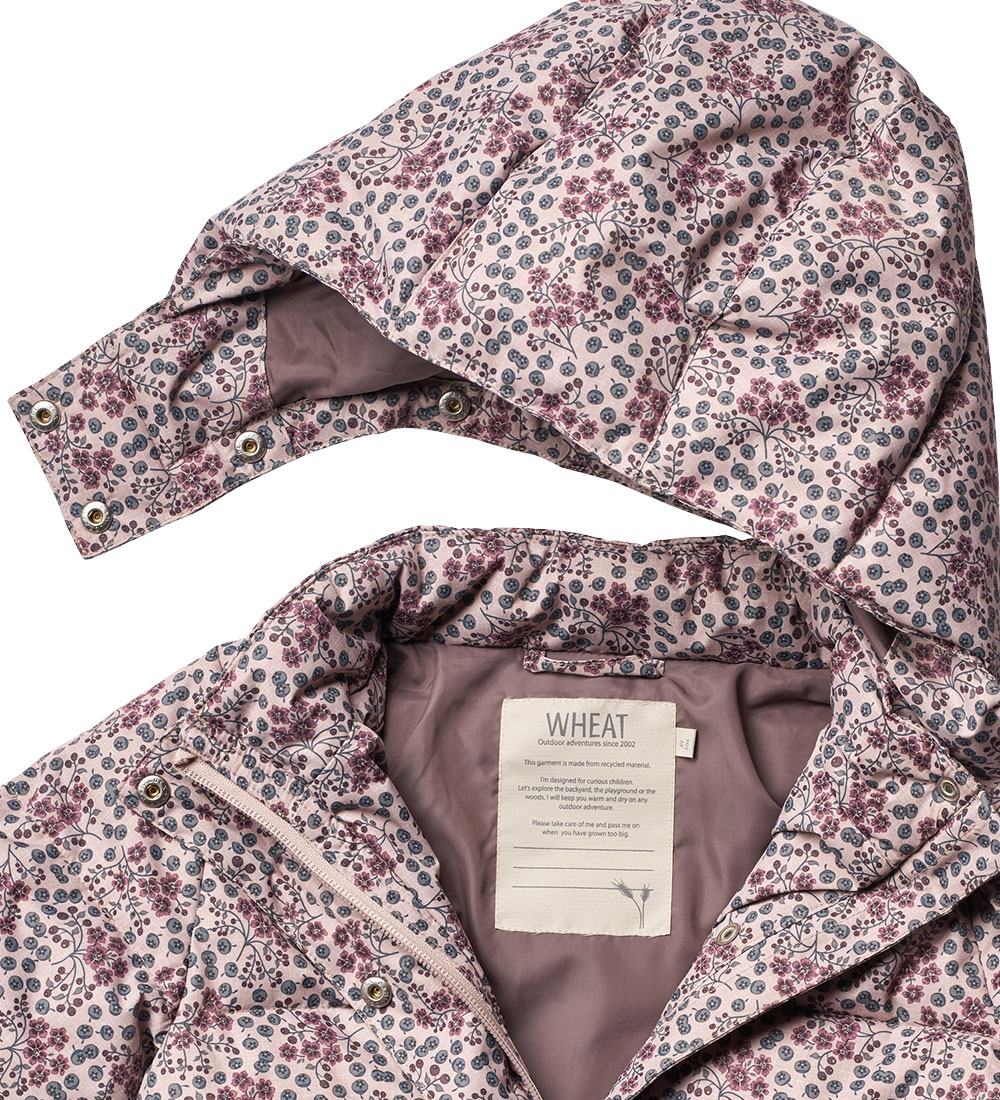 Wheat Padded Jacket - Yrsa - Pale Lilac Berries